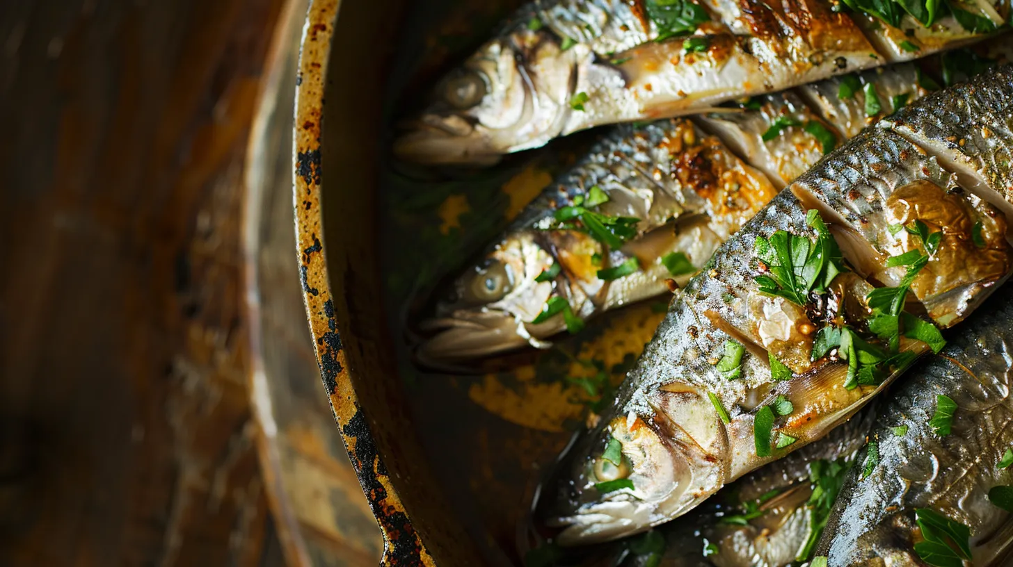 Sardinas en un plato